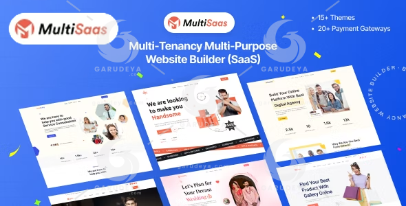 MultiSaas - Multi-Tenancy Multipurpose Website Builder (Saas)