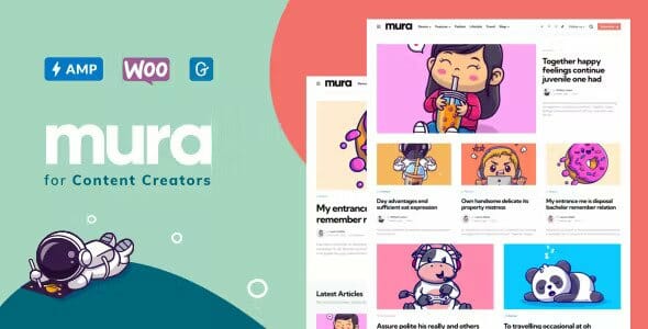 Mura – WordPress Theme for Content Creators