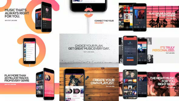 Music App Promo VideoHive 11987620