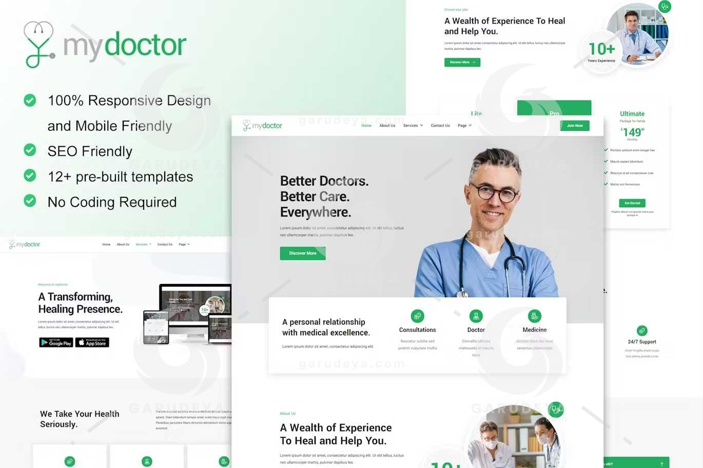 MyDoctor - Doctor On Demand Elementor Template Kit