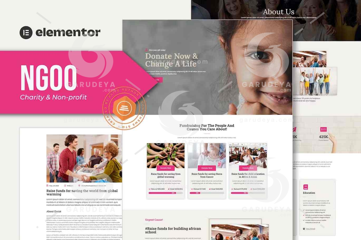 NGOO - Non-profit Charity Template Kit