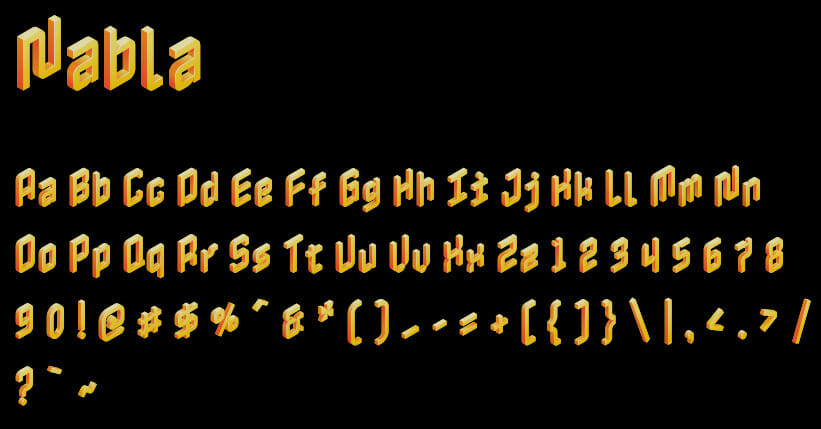 Nabla Font