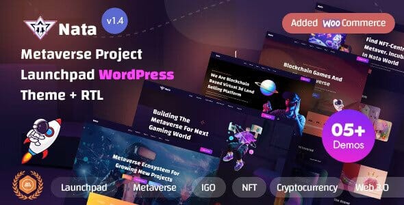 Nata – Metaverse Project Launchpad WordPress Theme