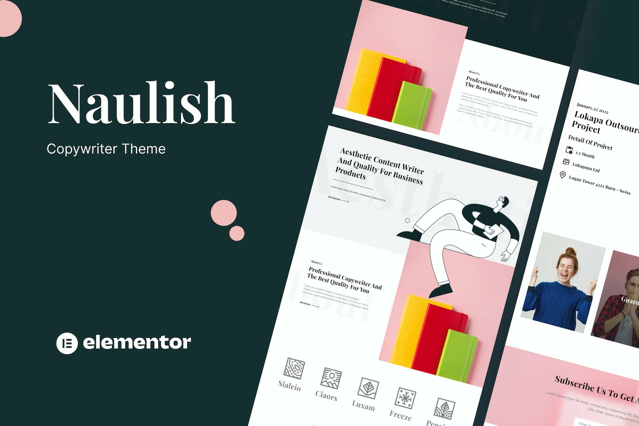 Naulish – Copywriter Elementor Template Kit