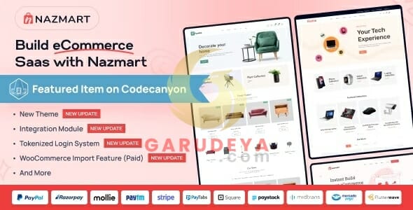 Nazmart – Multi-Tenancy eCommerce Platform (SAAS)