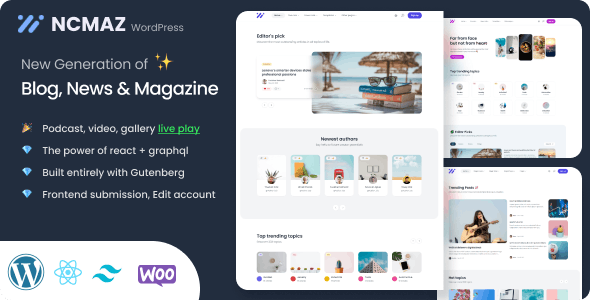 Ncmaz - News Magazine & Podcast WordPress Theme