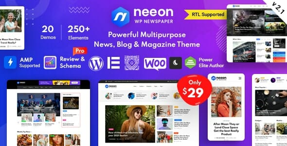 Neeon – WordPress News Magazine Theme