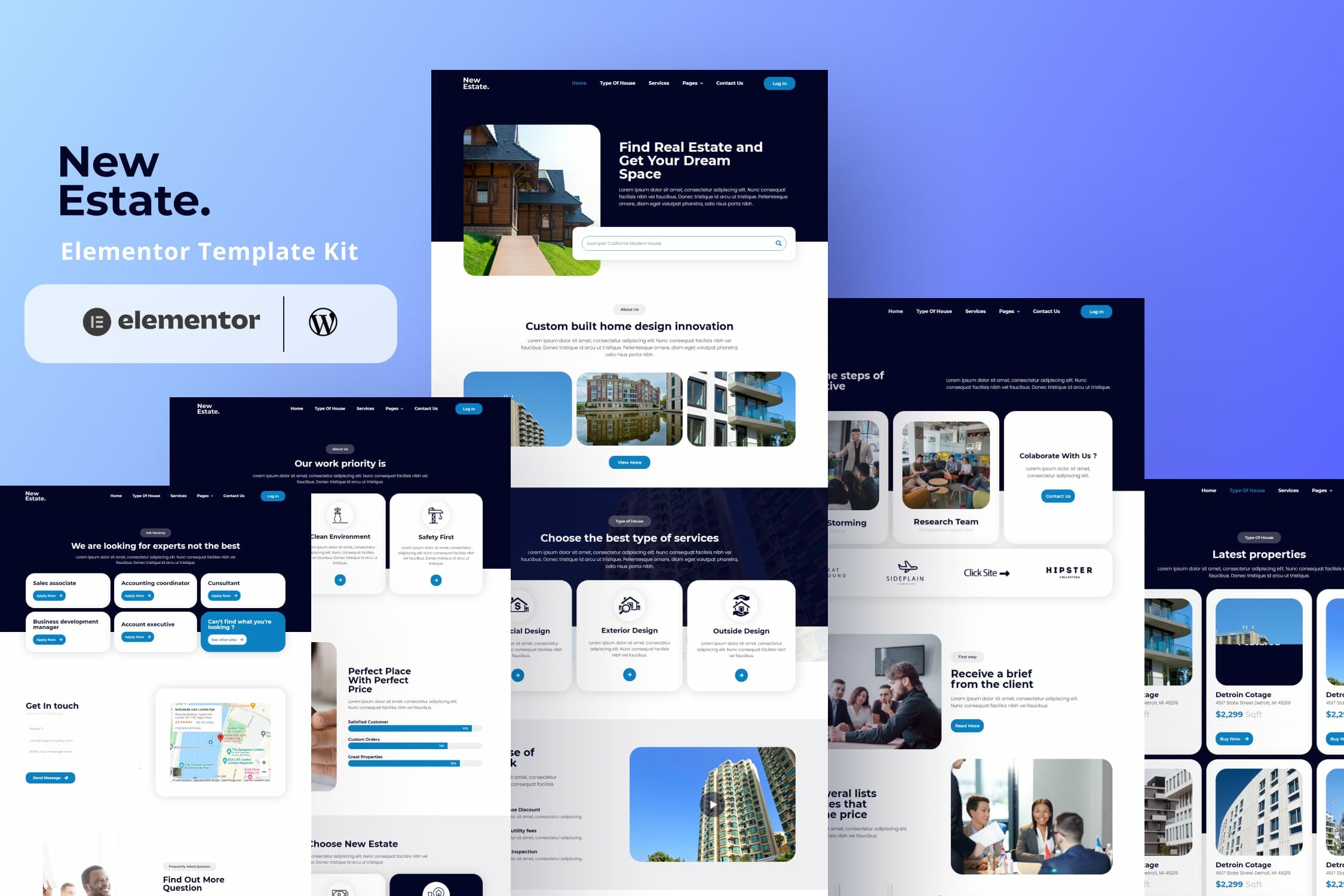 New Estate – Real Estate Elementor Template Kit
