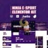 Ninja - Esports & Gaming Elementor Template Kit