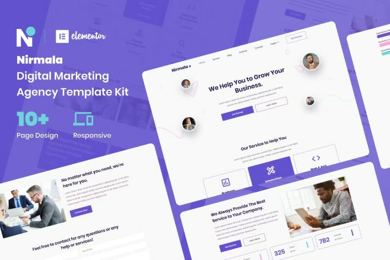 Nirmala – Digital Marketing Agency Elementor Template Kit