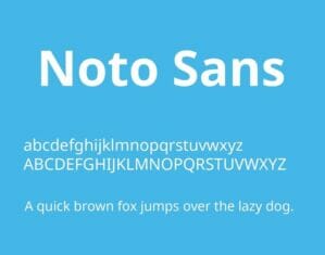 Noto Sans Font
