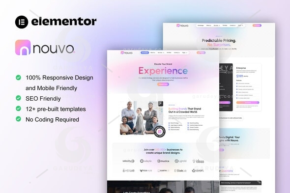 Nouvo – Digital Marketing Agency Elementor Pro Template Kit