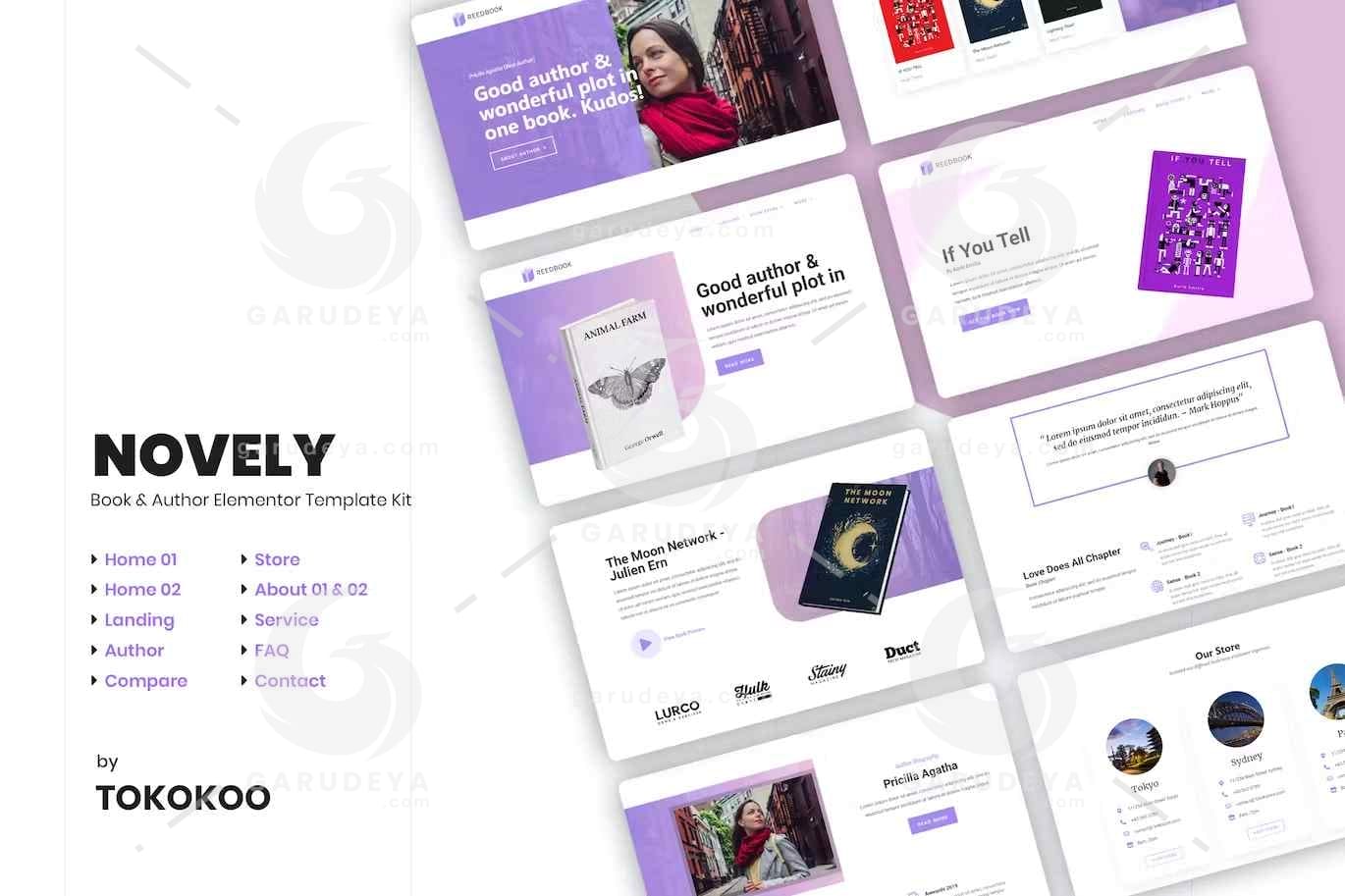 Novely | Book Store Elementor Template Kit