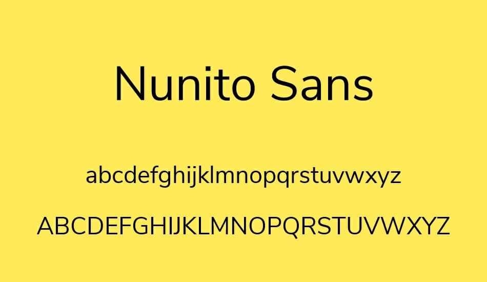 Nunito Sans Font