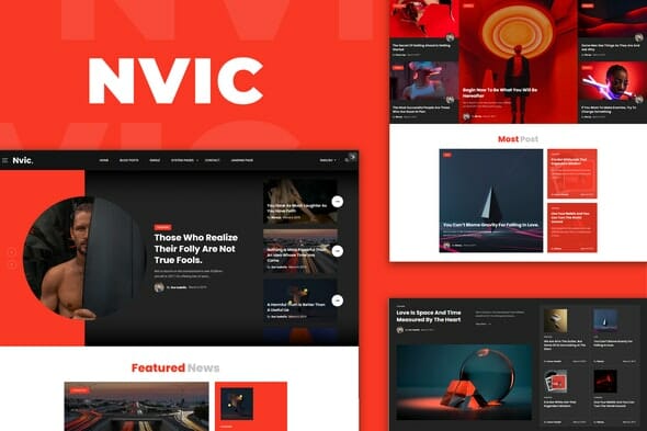 Nvic - Blog & Magazine Elementor Template Kit