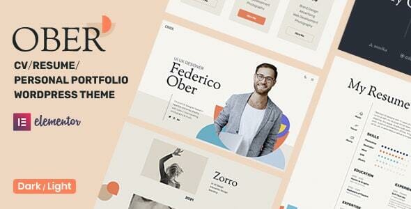 OBER – Resume WordPress Theme