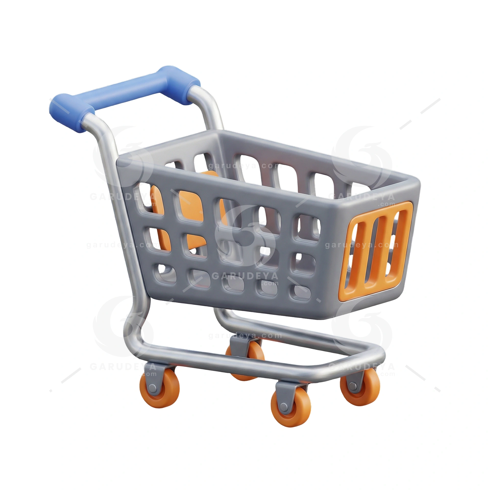 Online Shopping Cart 3D Icon