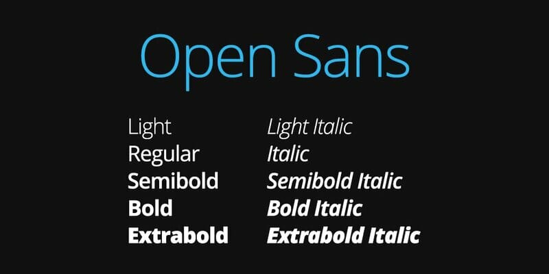 Open Sans Font