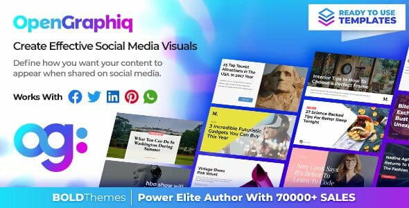 OpenGraphiq – WordPress Social Image Generator