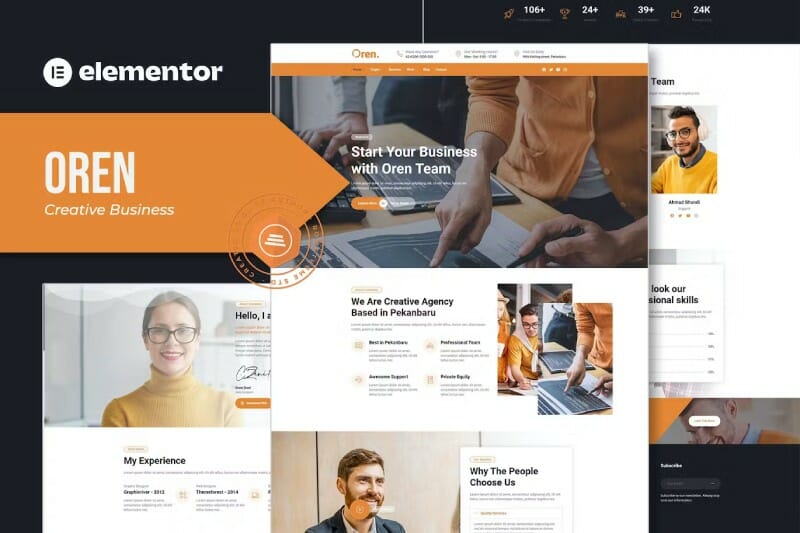 Oren – Creative Business Elementor Template Kit