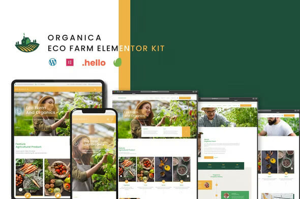 Organica – Eco Farm Elementor Template Kit