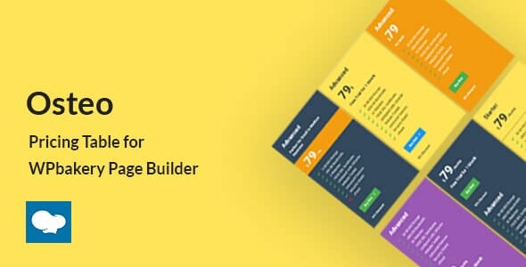 Osteo - Pricing Table for WPbakery