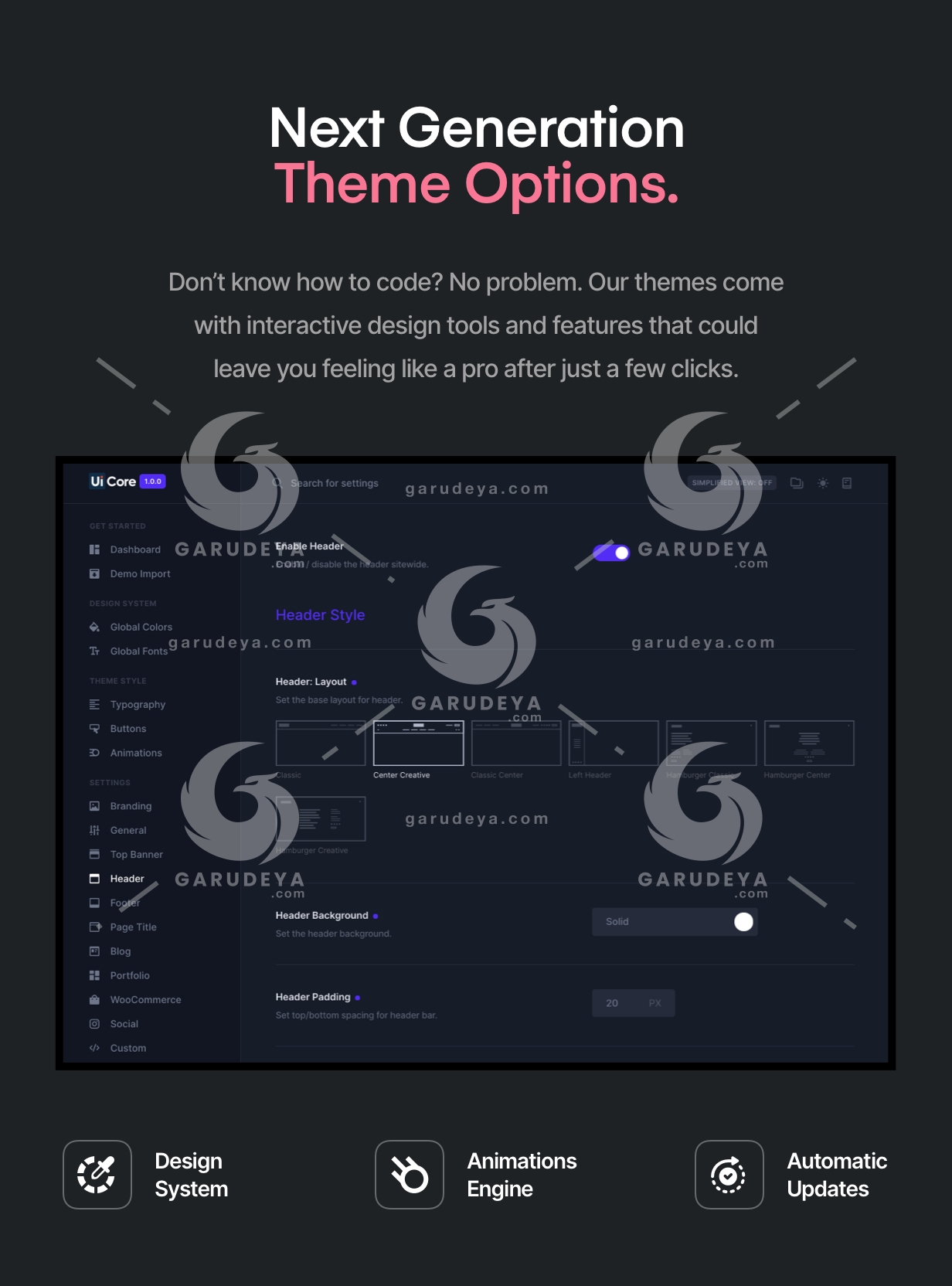 next generation theme option