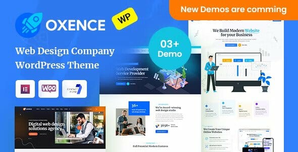 Oxence - Web Design Agency Elementor WordPress Theme