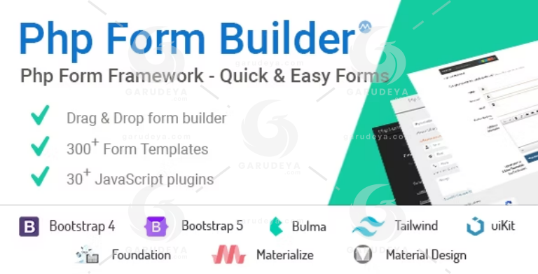PHP Form Builder - Create Forms Effortlessly | Garudeya.com