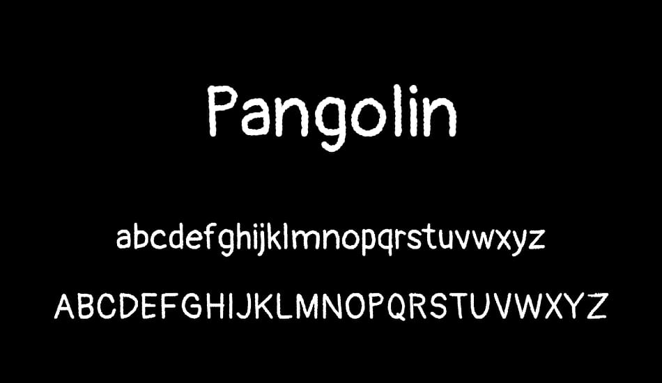 Pangolin Font