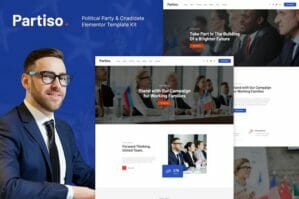 Partiso - Political Party & Candidate Elementor Template Kit
