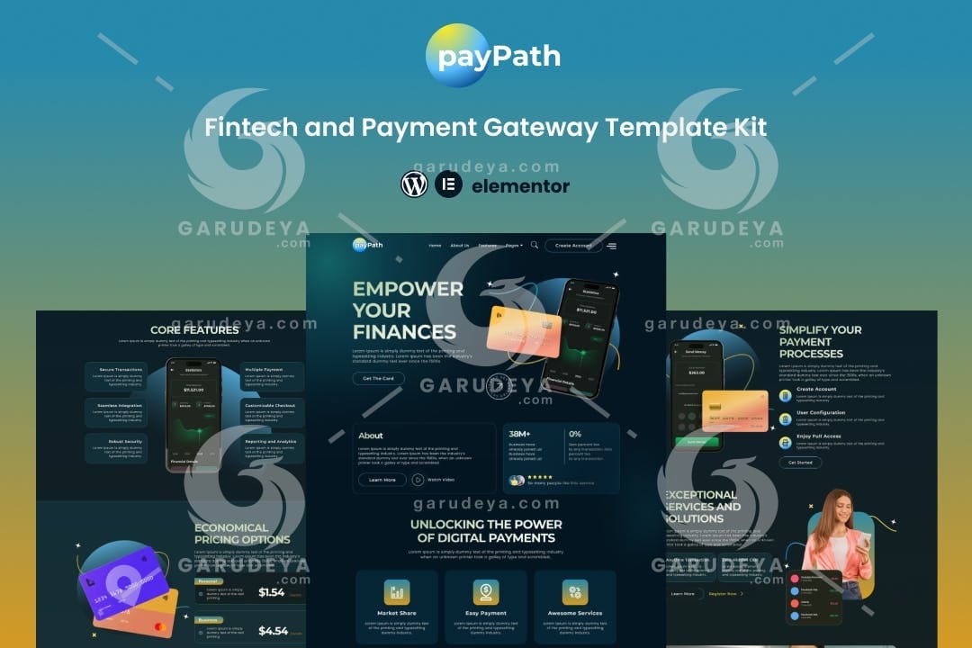 PayPath – Online Payment Gateway Elementor Template Kit