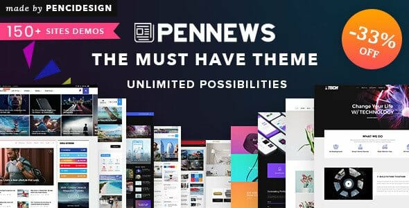 PenNews - News Magazine Business Portfolio Landing AMP WordPress Theme