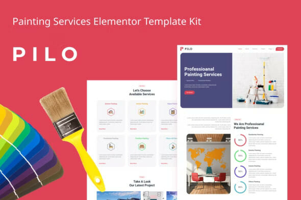 Pilo – Painting Services Elementor Template Kit