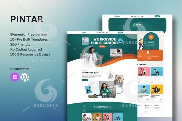 Pintar – Online Courses Elementor Template Kit