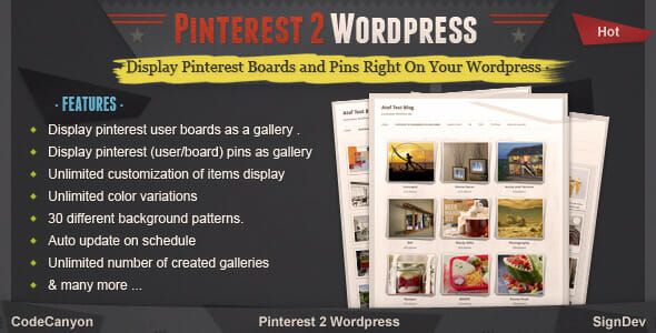 Pinterest to WordPress – WordPress Pinterest Gallery Plugin