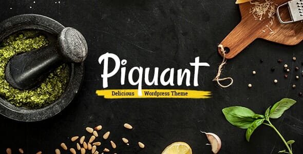 Piquant - Restaurant, Bar & Café Theme