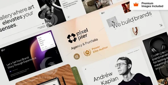 Pixelpiernyc – Portfolio Creative Agency Freelancer WordPress Theme
