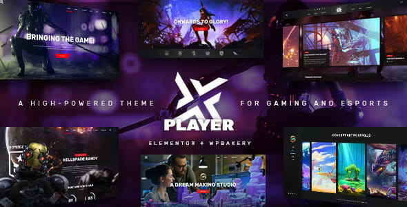 PlayerX – A High-powered Theme for Gaming and eSports