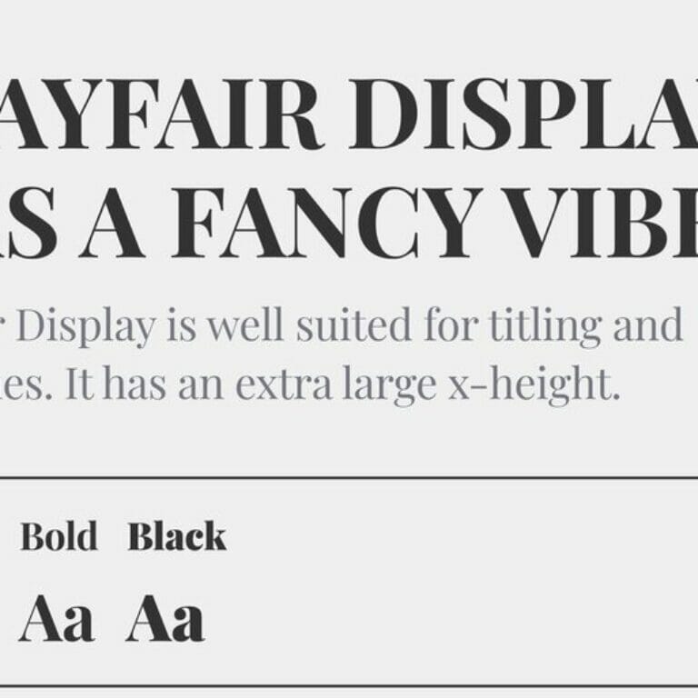 Playfair Display Font