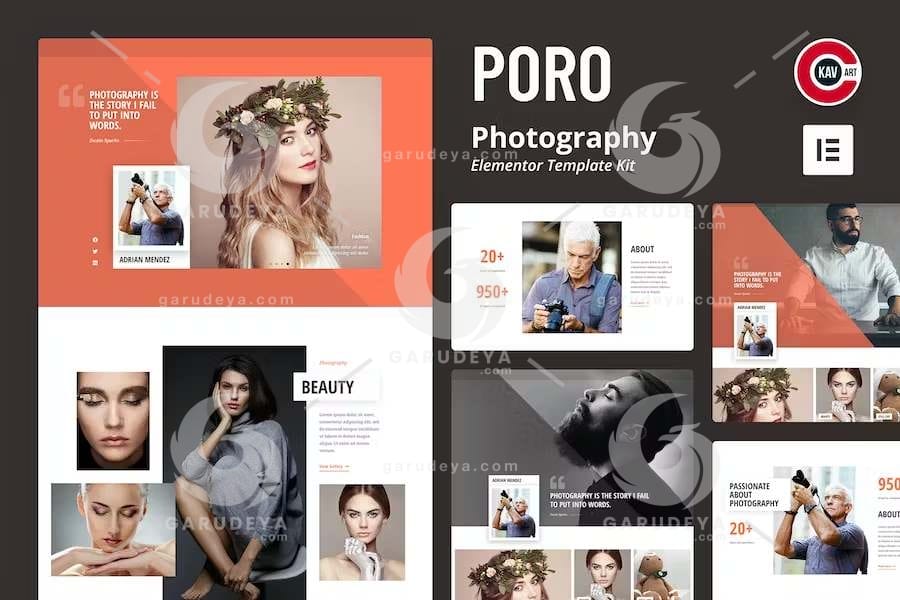 Poro – Photography Elementor Template Kit