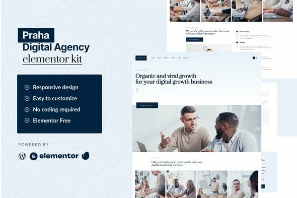 Praha – Digital Agency Elementor Template Kit