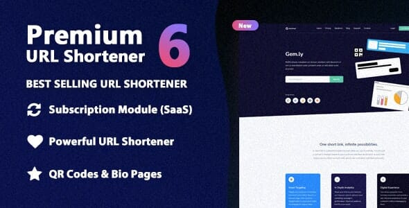 Premium URL Shortener - Link Shortener, Bio Pages & QR Codes