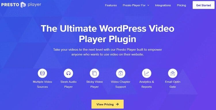 Presto Player Pro - The Ultimate Video Player WordPress Plugin