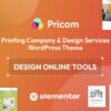 Pricom - Printing Company & Design Services WordPress theme