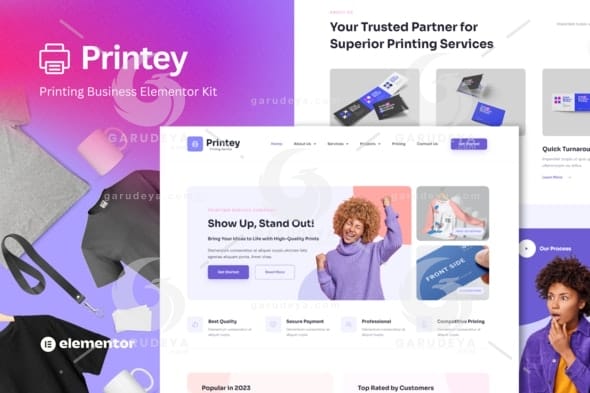 Printey – Printing Business Elementor Template Kit