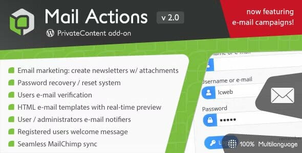 PrivateContent – Mail Actions add-on