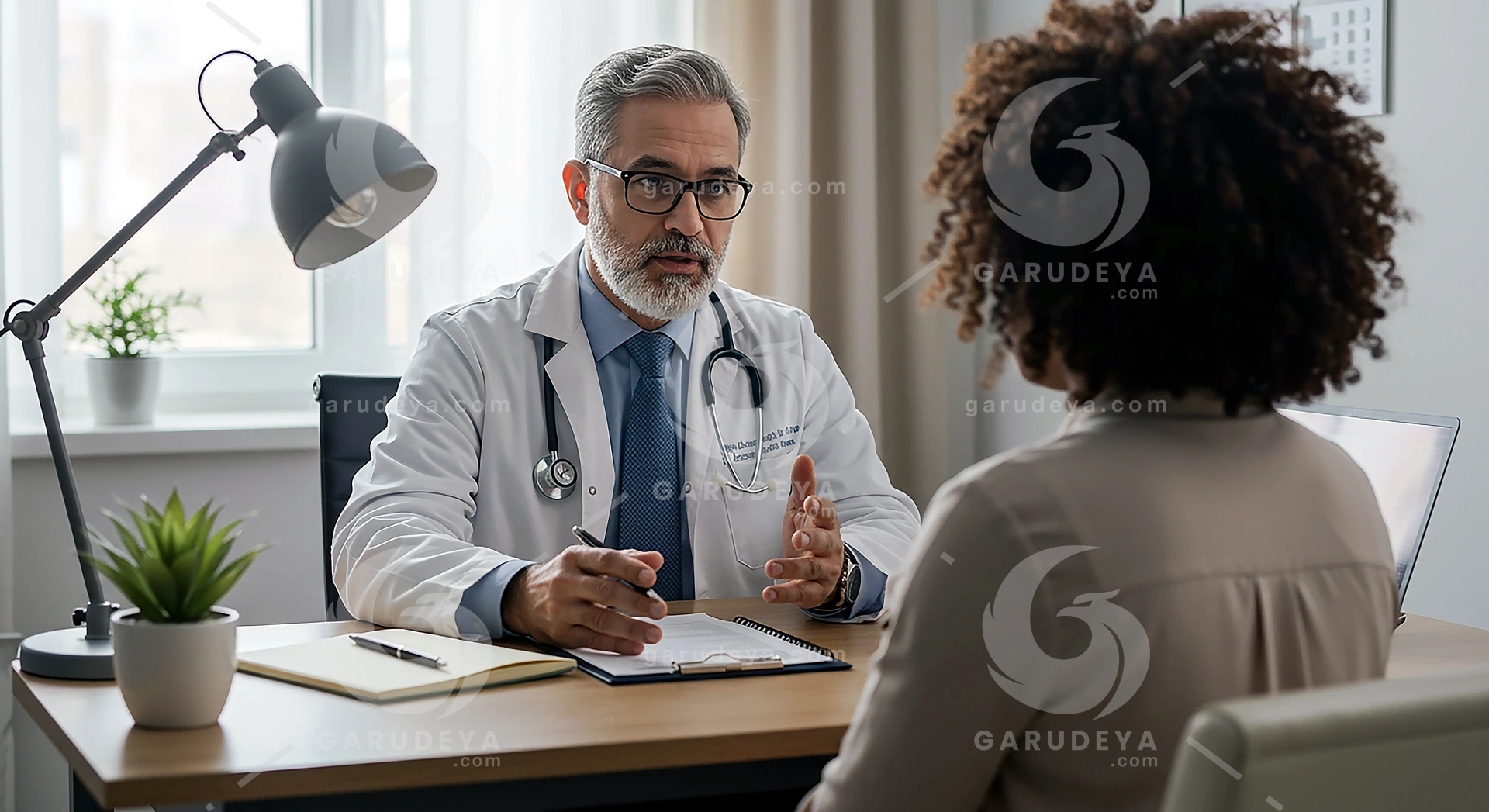 Professional Doctor Consultation with Patient in Hospital - Medical Stock Photo for Healthcare Marketing