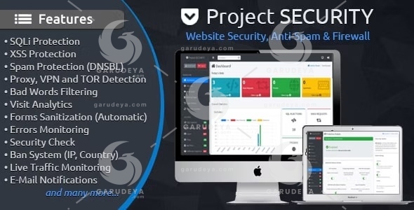 Project SECURITY – Website Security, Anti-Spam & Firewall | Garudeya.com