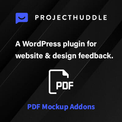 ProjectHuddle PDF Mockups Add-on